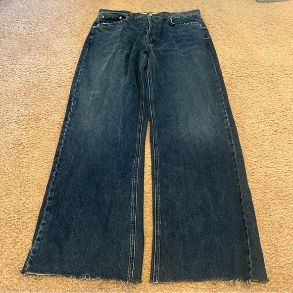 GRLFRND Brooklyn High Rise Straight Jeans in Pier 39 Wash Size 31 - Picture 3 of 7